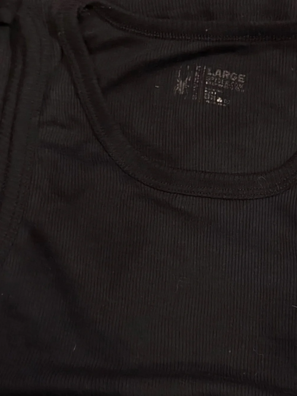 Spyder Black Ribbed Men's Tank Top WORKOUT SHIRT WIFE BEATER BODYBUILDER ATHLETE - Picture 2 of 4